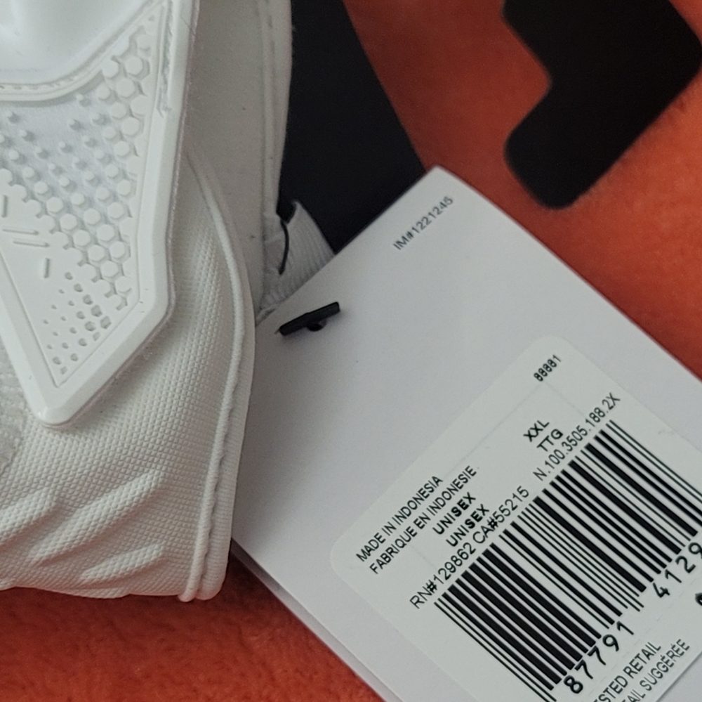 Nike Vapor Jet 7.0 Football Gloves White/blue Size XXL / 2XL - Picture 5 of 6